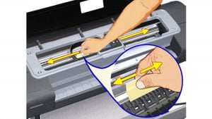 Membersihkan Encoder Strip mengatasi system error 87:10